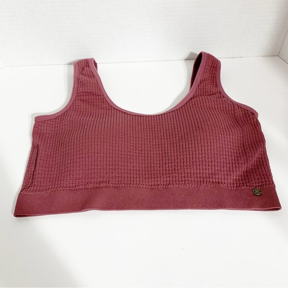 Lucky Brand Bundle of Waffle Nylon Bralette Pull Over Lightly Padded Sports Bras - Picture 5 of 13